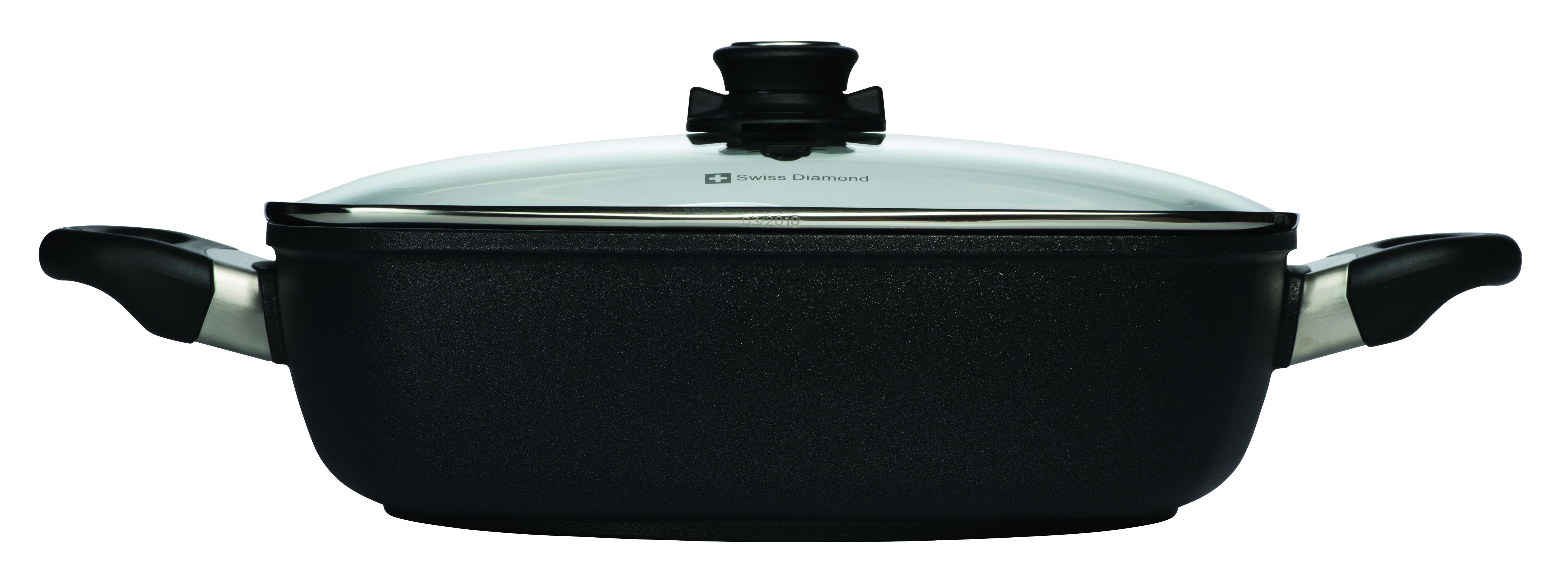 Swiss Diamond XD 11 Square Saute Pan with Lid - XD66283c